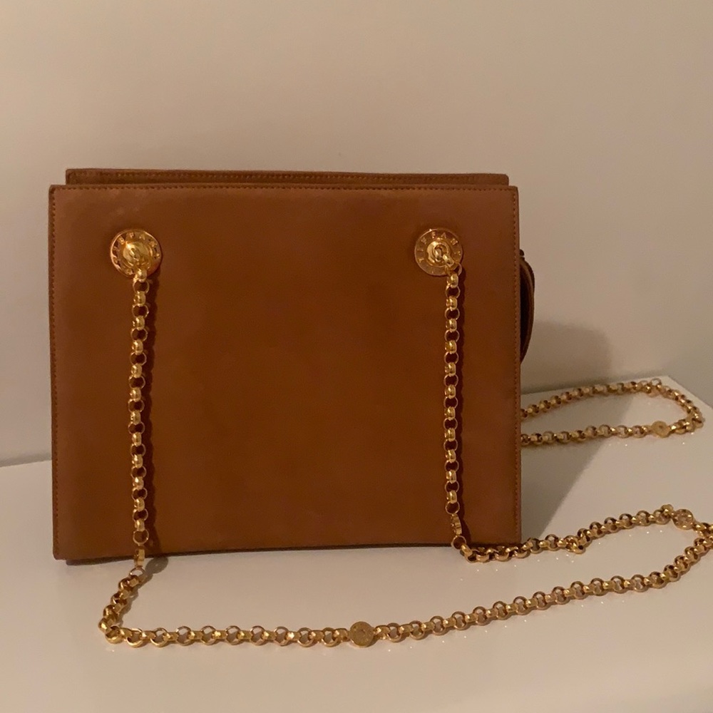 Tiffany & Co. vintage brown suede shoulder bag